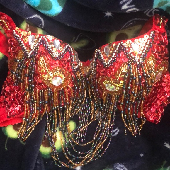 Gently worn custom made showgirl/carnival costume - Picture 6 of 14